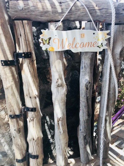 Patio Welcome Sign